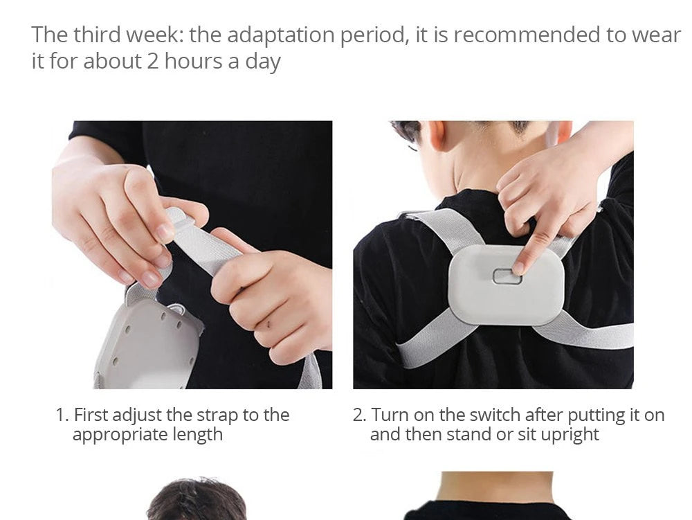 Smart Posture Corrector Belt with Intelligent Detection Vibration Reminder Sensor