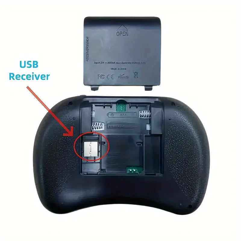 i8 2.4G Mini wireless keyboard with touchpad | 7-color Backlight ,plug and play | Super cool design | Perfect for Android TV Box, Smart TV, Projector, PS3