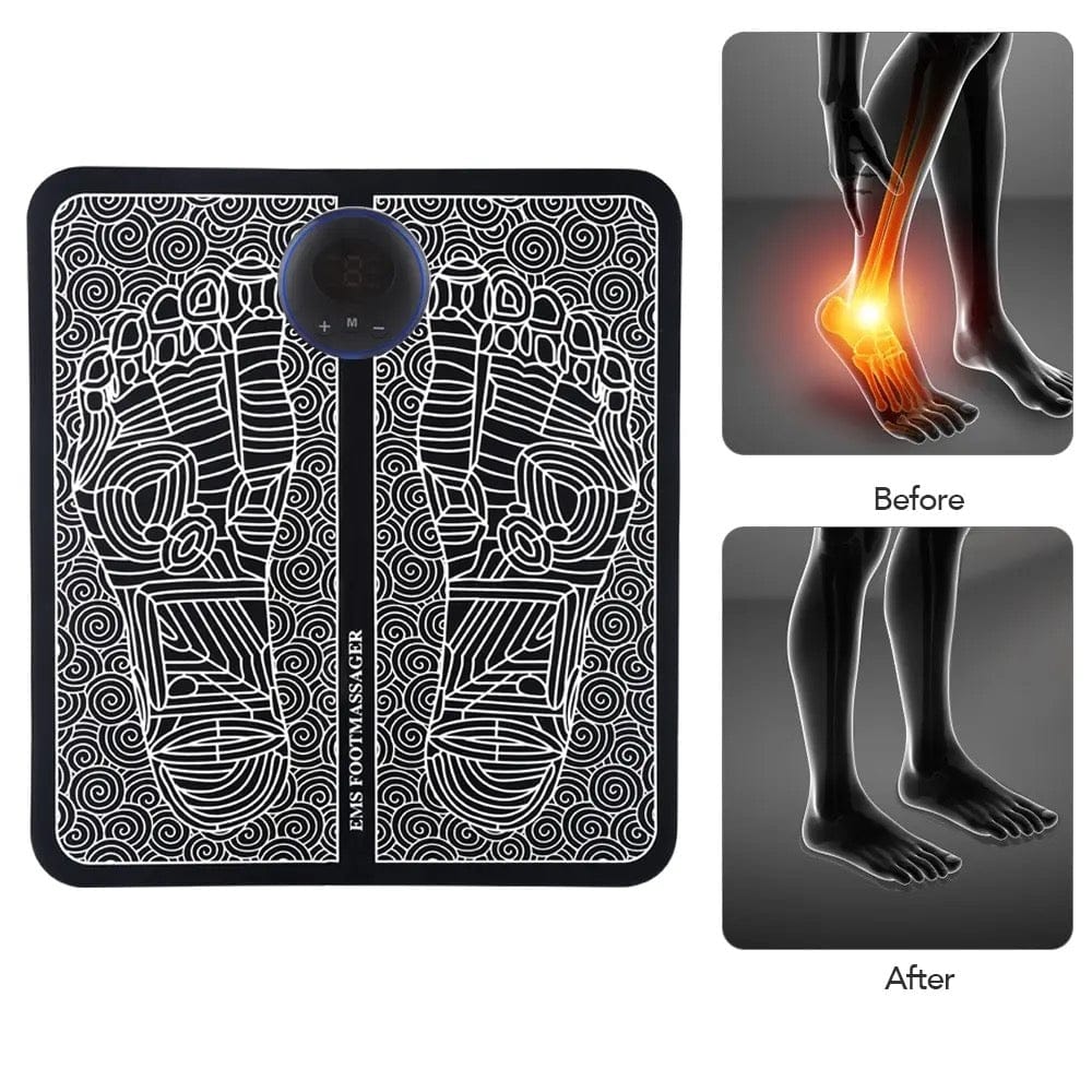 Electric EMS Foot Massager, Foldable Electric Foot Massage Mat
