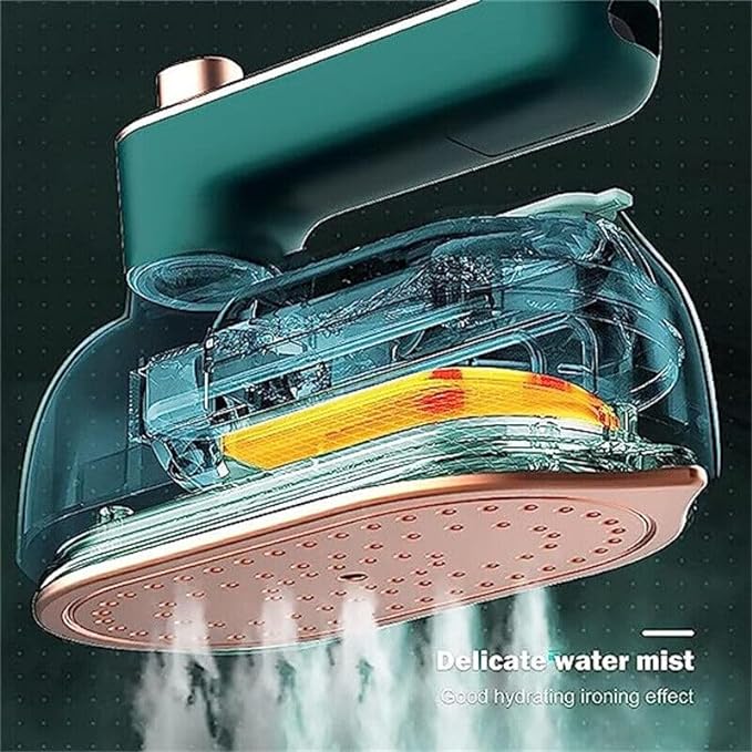 Portable Handheld Steam Iron, 180° Rotatable Professional Mini Steam Iron for Clothes, Foldable Travel Garment Steamer Micro Steam Iron for Home Travel
