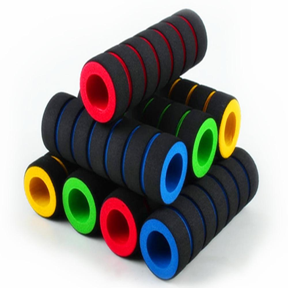 4pcs/Set Universal Grip Comfort Foam Handle Bar Motorcycle Bicycle Random Color