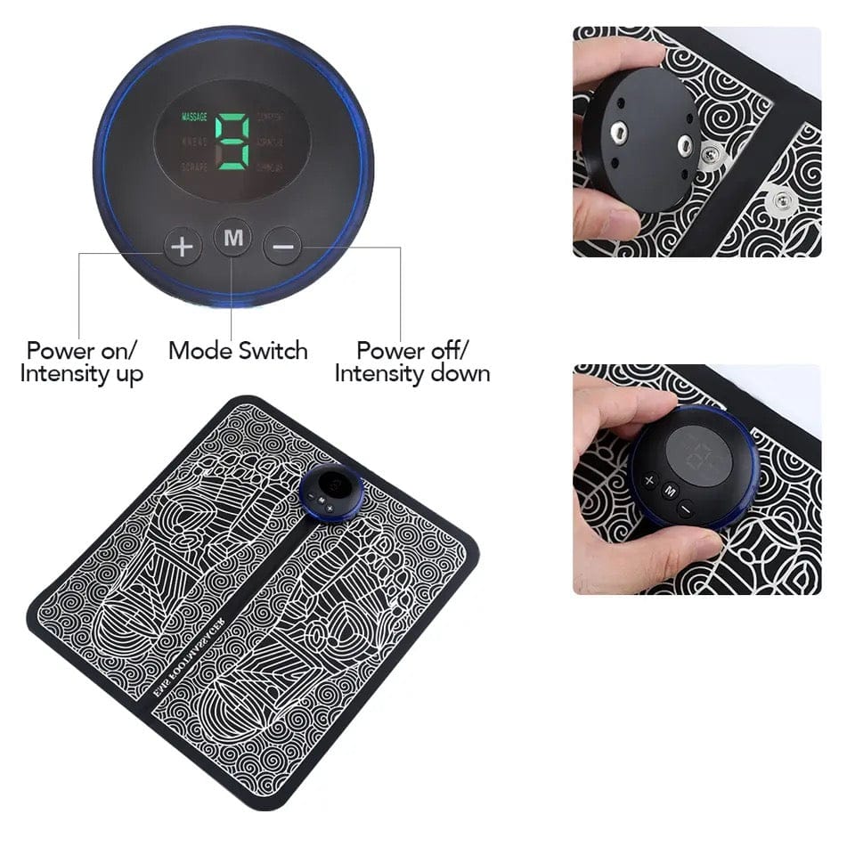 Electric EMS Foot Massager, Foldable Electric Foot Massage Mat