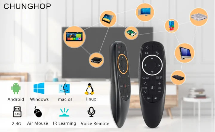 Wireless Air Mouse With Voice Control YouTube, Netflix For Android mobile and Smart TV and tablets