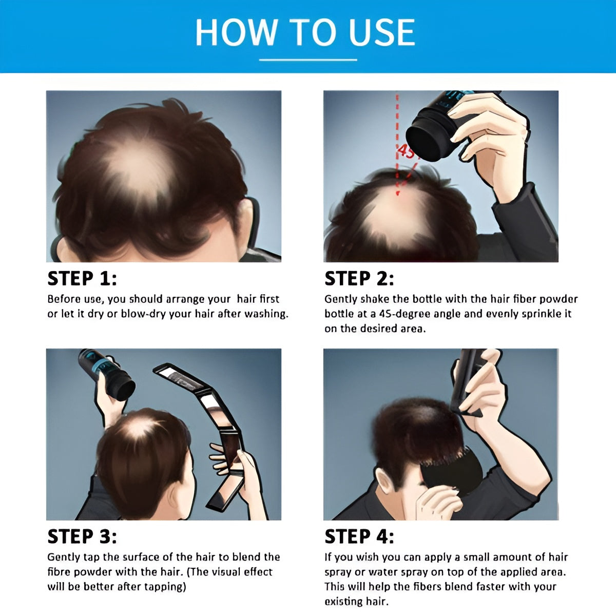 Toppik Hair Building Fiber Fuller Looking Hair for Men & Women (27.5g)