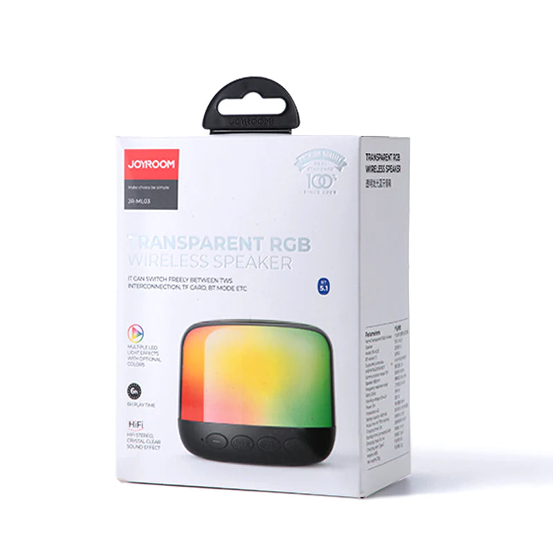 JOYROOM JR-ML03 Transparent RGB Wireless Speaker