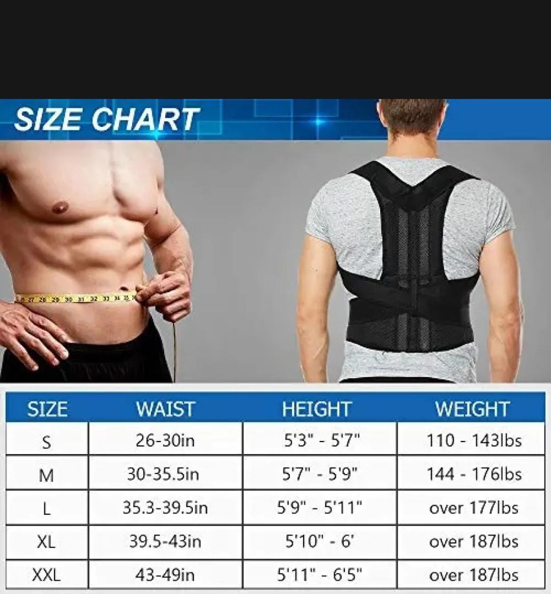 Adjustable Posture Back Belt, Posture Corrector Belt For Men And Women, Back Support And Shoulder Belt
