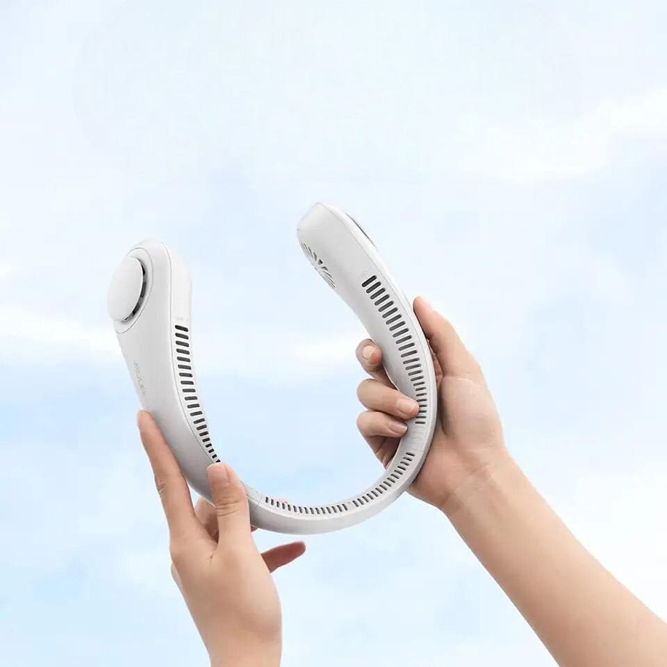 Portable Neck fan air Cooler & Purifier... Adjustable 3 speed and Rechargeable (random color )