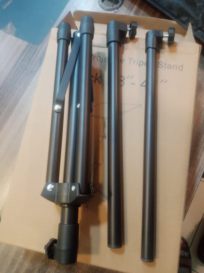 Portable Projector And Laptop Stand Table Tripod (Height Adjustable 45-120cm)