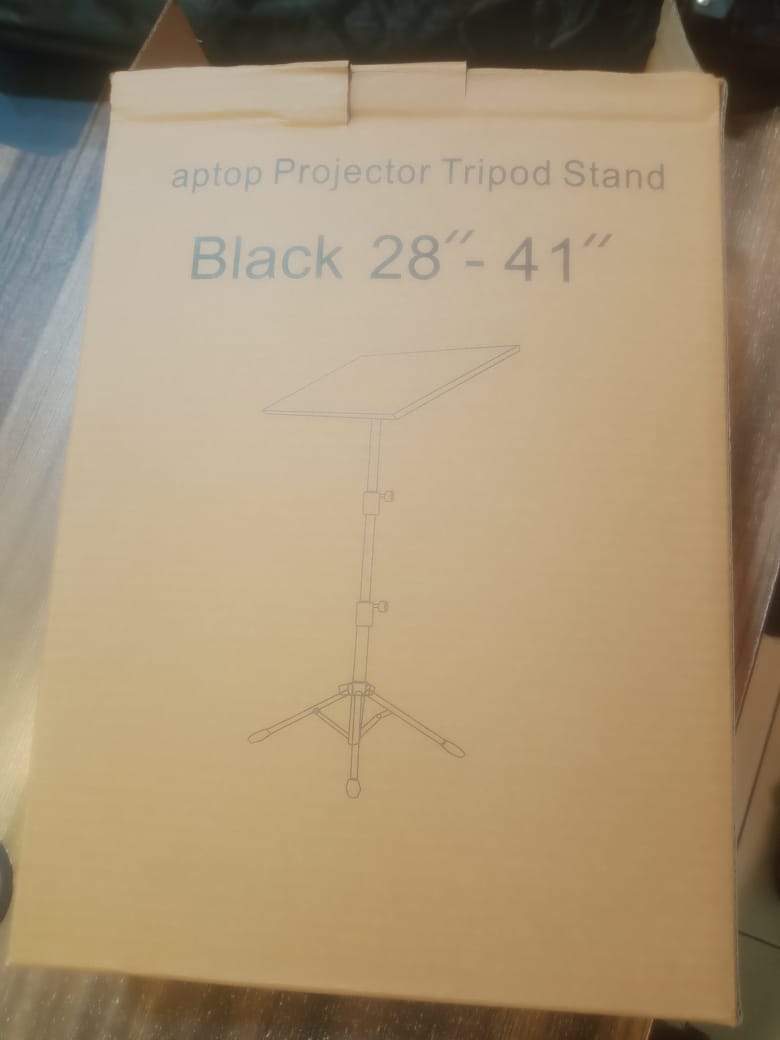 Portable Projector And Laptop Stand Table Tripod (Height Adjustable 45-120cm)