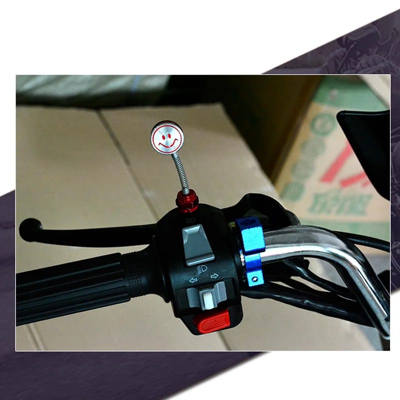 PACK OF TWO Emoji Screw Looking Glass For Bike / Motorcycle screw emojo doll Slime Toys- Multicolor (Random Colors )