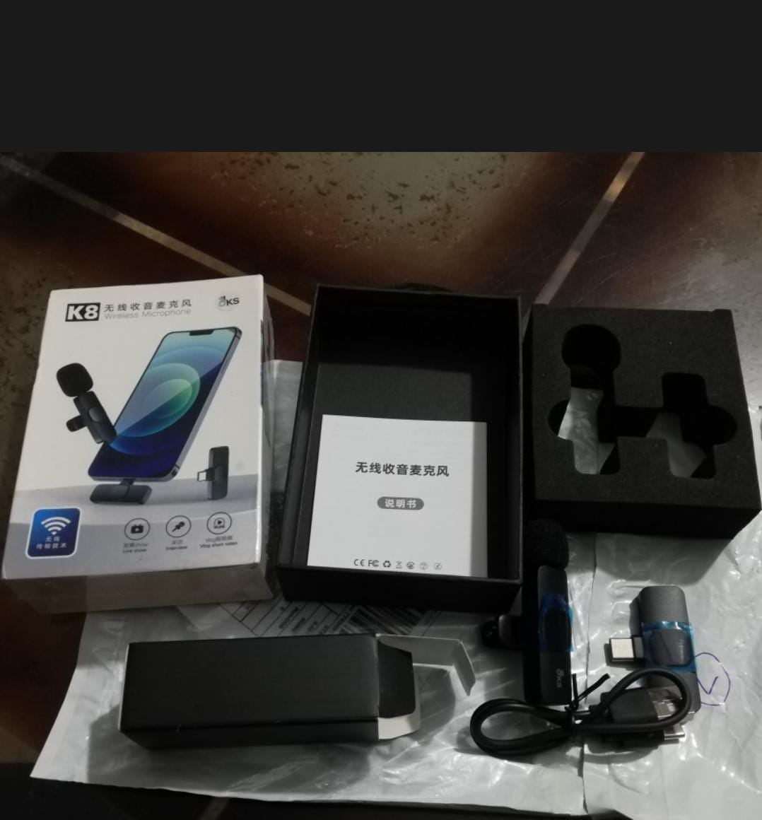 K8 Collar Wireless Microphone Type C Supported