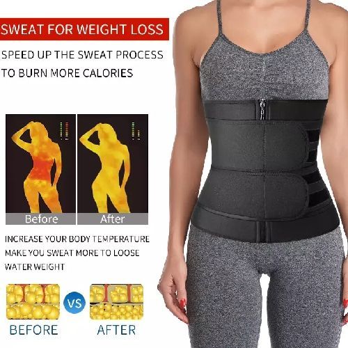 Waist Trainer Belt-Slimming Body Shaper Belts Sport Girdle with two strap