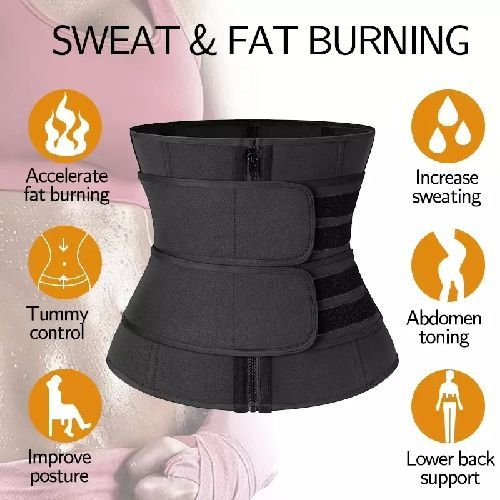 Waist Trainer Belt-Slimming Body Shaper Belts Sport Girdle with two strap