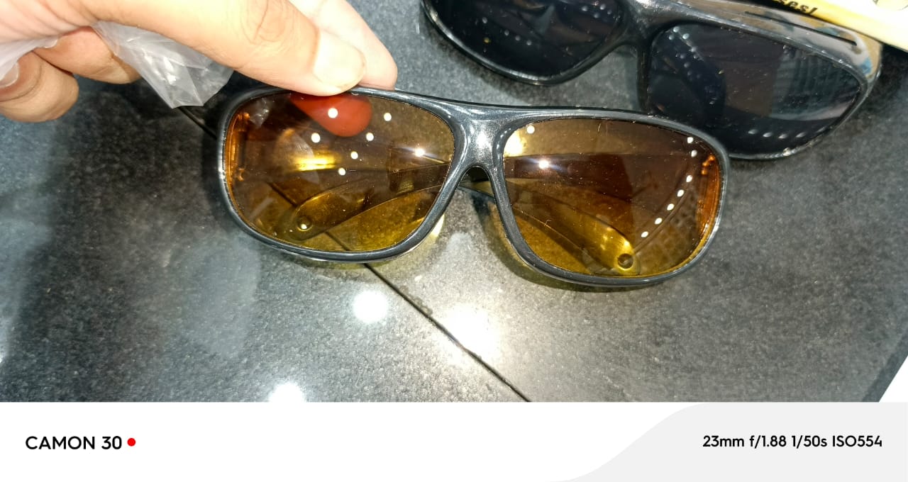 2 Pieces in one box HD Day & Night Vision Wrap Around Glasses | NIGHT VISION GLASSES FOR MEN | Car Anti-Glare Goggles Sunglasses Man Motorcycle Driving Glasses