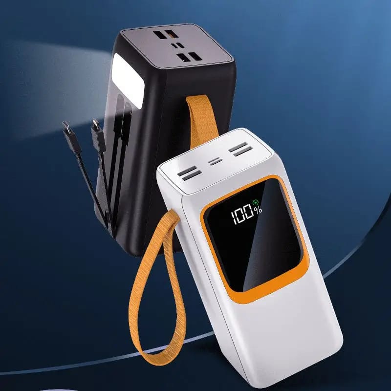 Aspor A350 50,000mAh - Fast Charging with Built-in Flashlight Power Bank for mobile and laptops  (Random color)