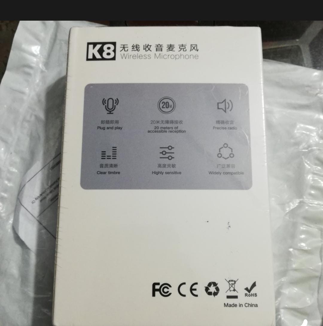 k11 Type-C Wireless Microphone K8 Collar Mic for Type C - Noise Cancellation Reduction Wireless Mic for Phone for Mobile Phone Camera,