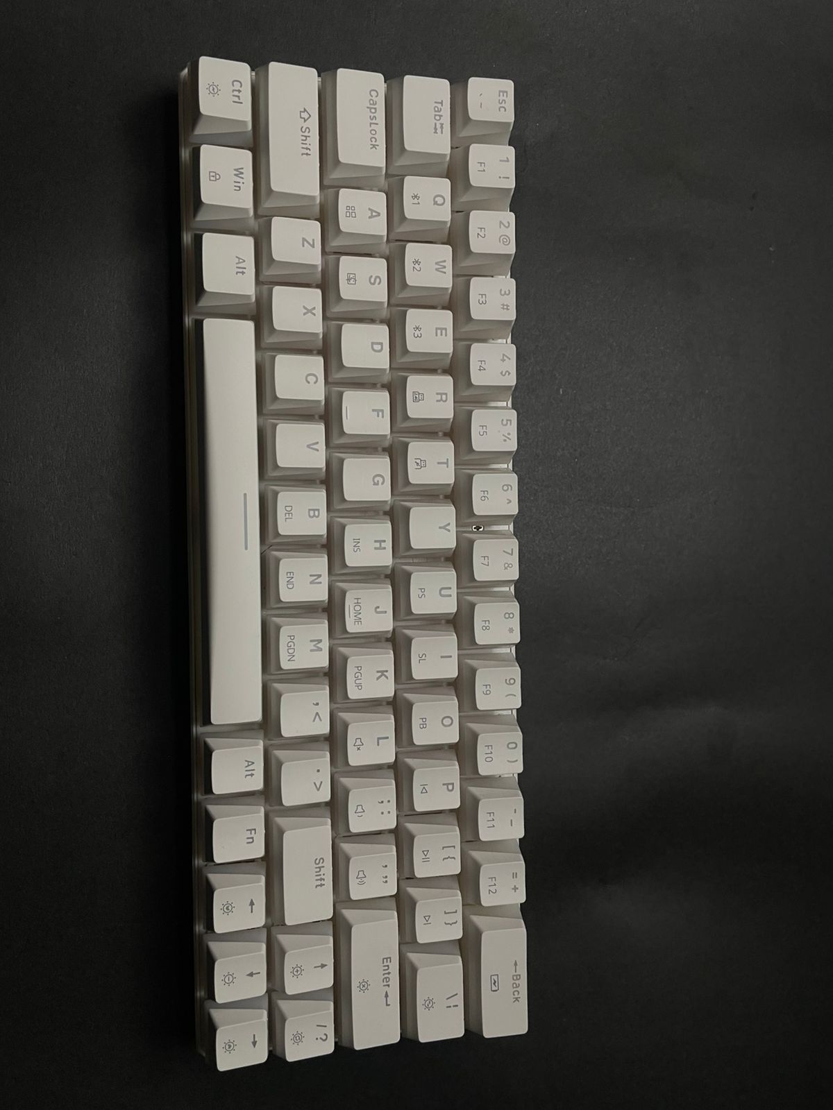 Tezarre TK-63 PRO RGB Wireless Mechanical RGB Gaming Keyboard RGB Backlight Mini Office Keyboard for Windows Laptop PC Gamer