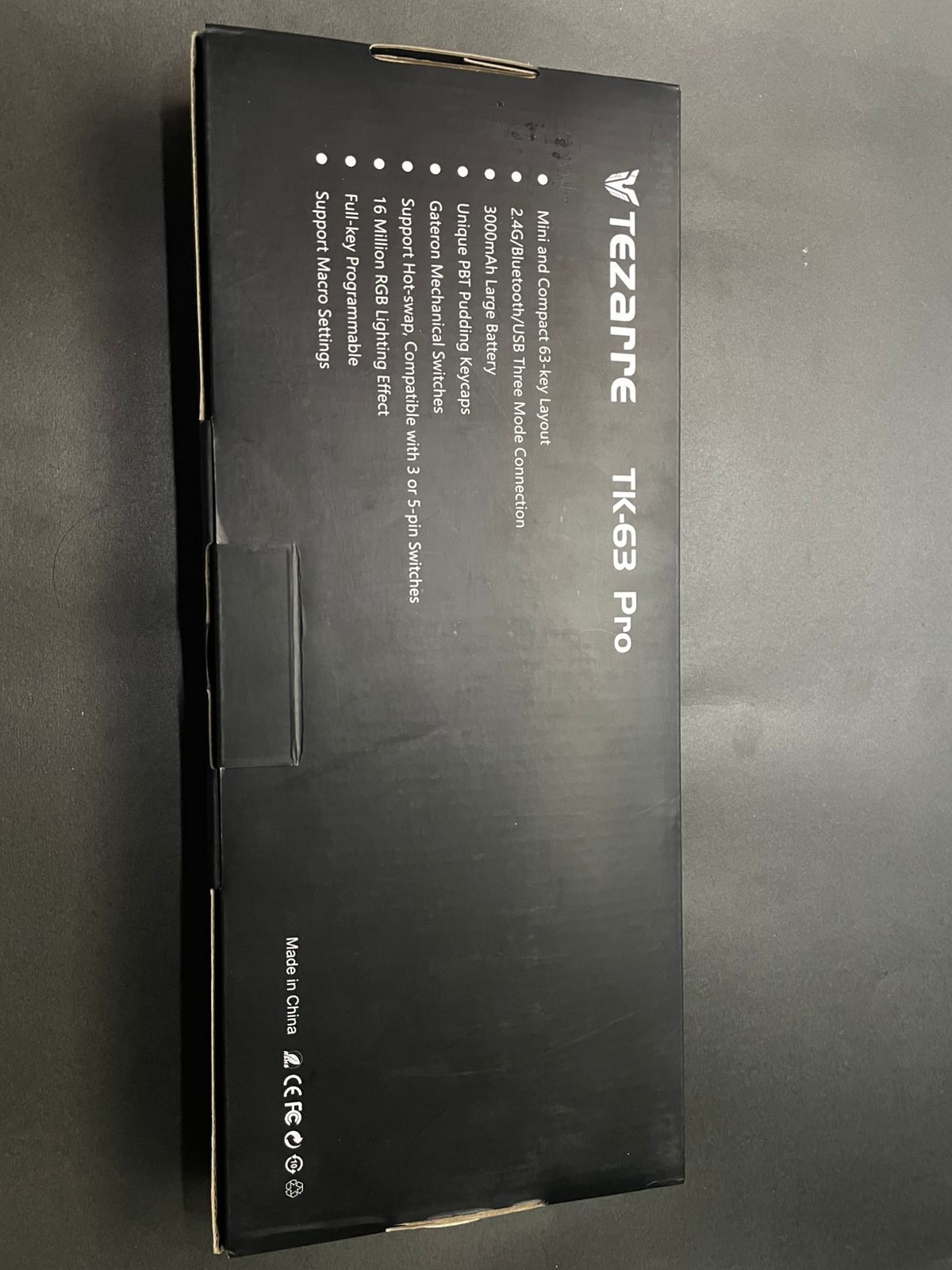 Tezarre TK-63 PRO RGB Wireless Mechanical RGB Gaming Keyboard RGB Backlight Mini Office Keyboard for Windows Laptop PC Gamer