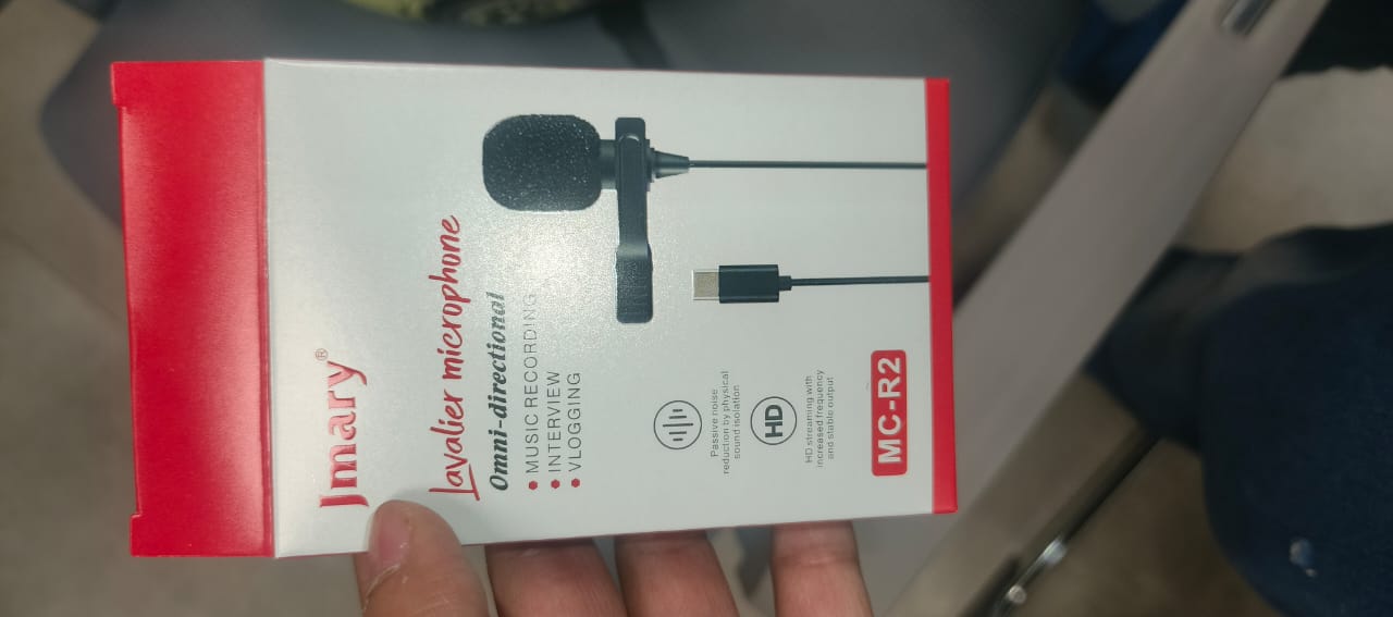 Jmary  TikTok Type-c Lavalier Microphone with Clip Compatible Mobile, Laptop Tab etc