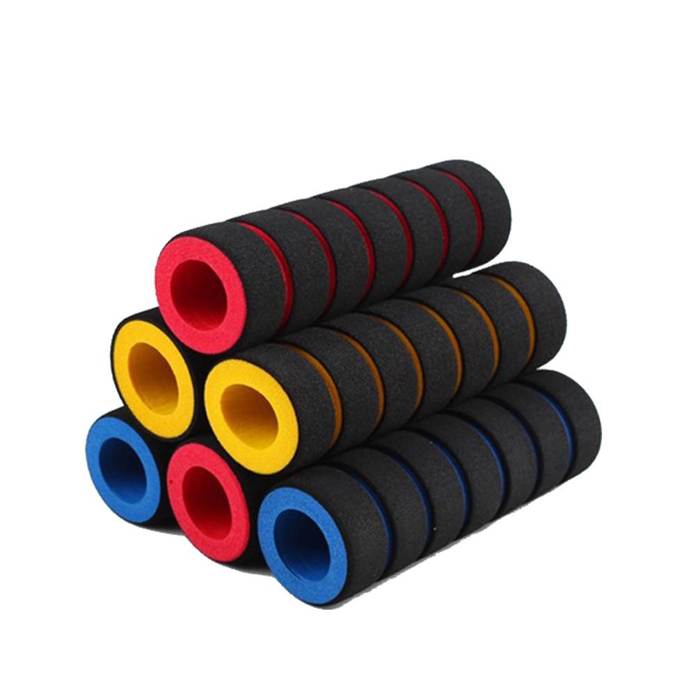 4pcs/Set Universal Grip Comfort Foam Handle Bar Motorcycle Bicycle Random Color