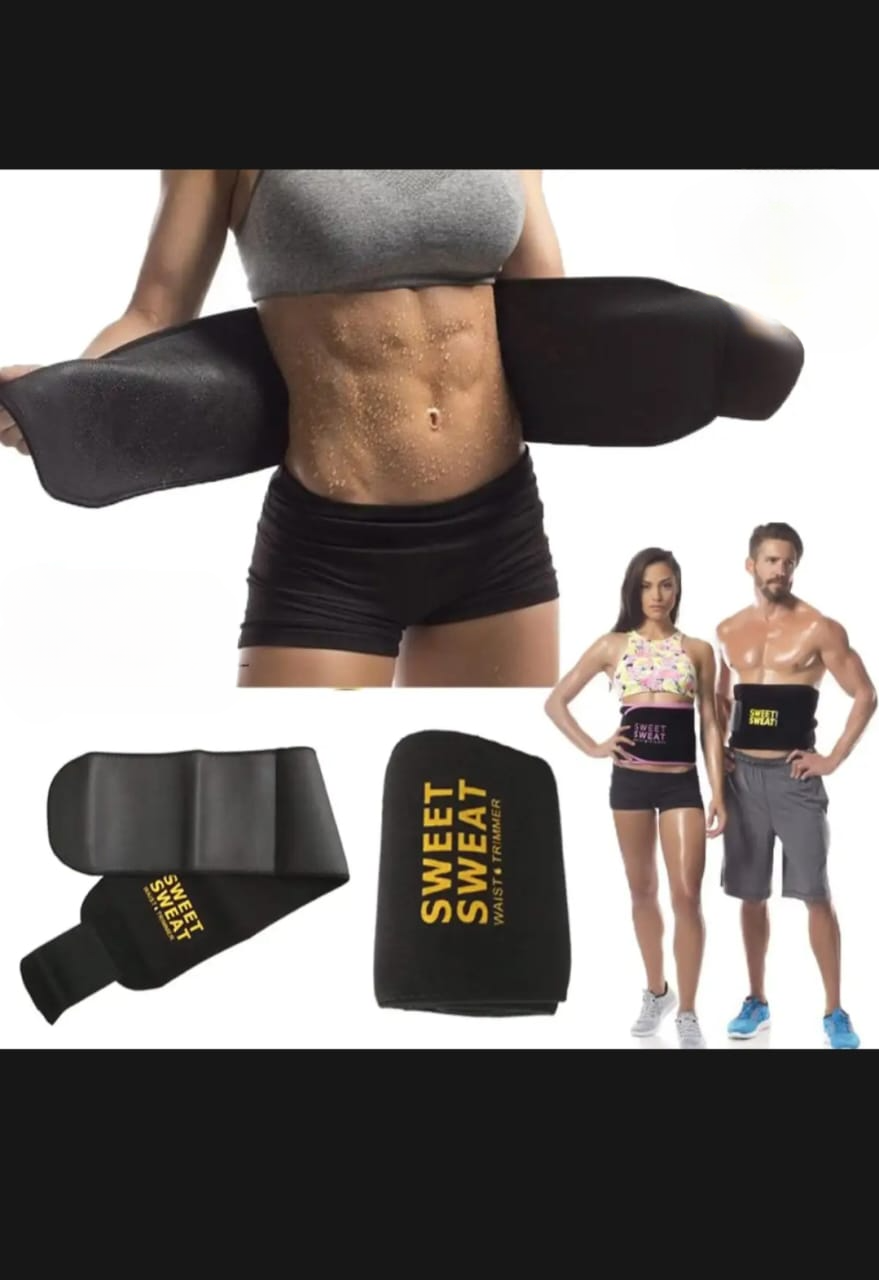 Sweet sweat Belt for Weight Loss Slimming Trimming Waist Trainer Fitness Belt for men and women