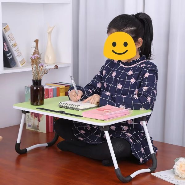 Wooden Laptop Table – Laptop Stand – Floor Table – Laptop Table – Drawing Desk – Bed Tray Table Fold-able – Table Notebook Stand Reading Holder – Study Table – Portable Desk – Random Color
