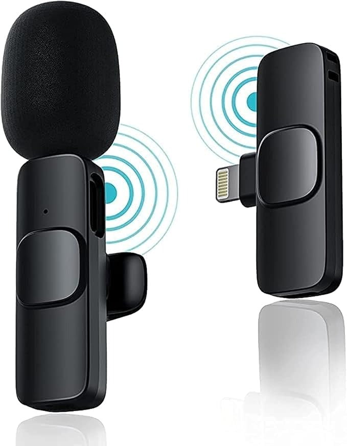WIRELESS MIC K9 Dual Microphone Mic Plug &amp; Play USB Type C Plug Wireless Lavalier Microphone