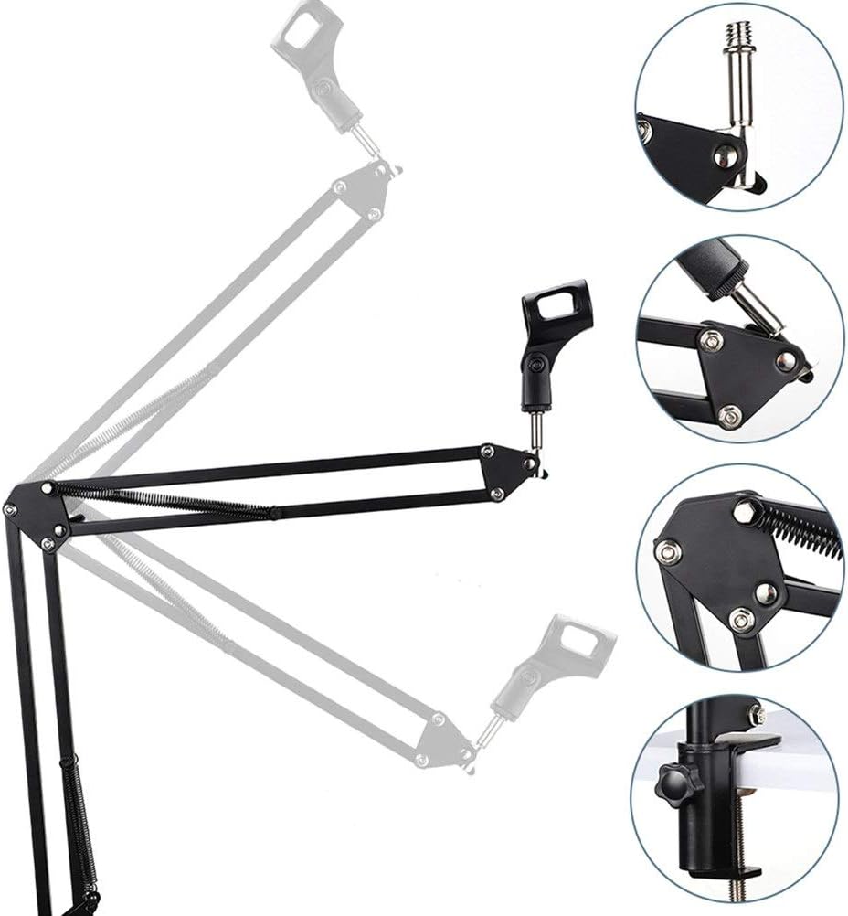 Professional Condenser Microphone - Podcast Mic Set Condenser Microphone With Rechargeable Auxiliary Background For Karaoke Singing, Youtube Recording Mic Set For Youtube | Mic Kit
