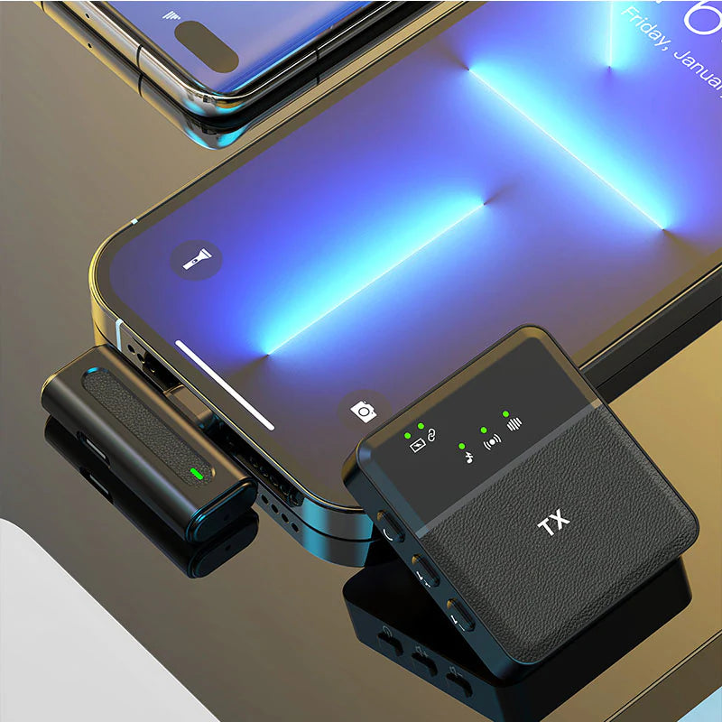 SX8 Type-C Single Lavalier Wireless Microphone for Interview and Vlog | Type-c Single Professional Lavalier Wireless Microphone