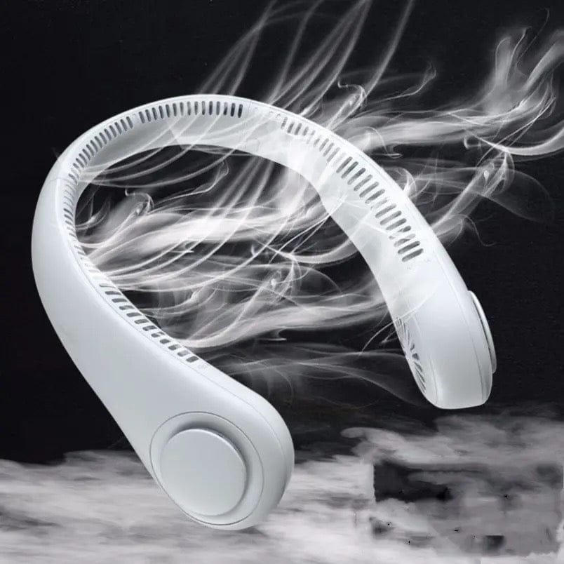 Portable Neck fan air Cooler &amp; Purifier... Adjustable 3 speed and Rechargeable (random color )