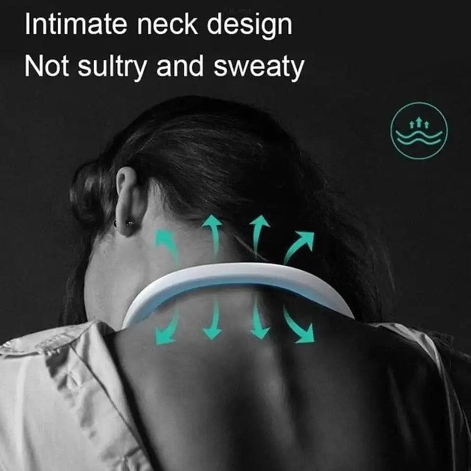 Portable Neck fan air Cooler &amp; Purifier... Adjustable 3 speed and Rechargeable (random color )