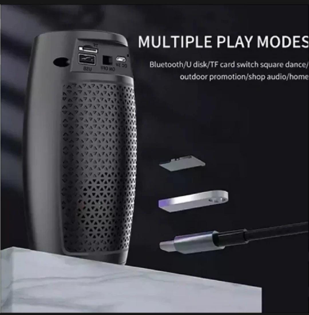 1202 Wireless Bluetooth Speakers Home Outdoor Portable Small Speaker Subwoofer Car Audio Bass MP3 Player Sound System LED Lights