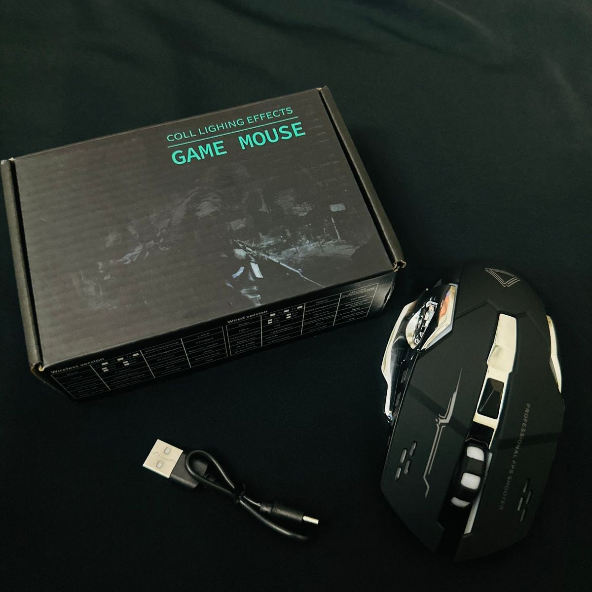 Wireless &amp; Rechargeable Gaming Mouse LED Light Mouse | Ultimate Gaming Wireless Mouse For Laptop PC Computer Gamer