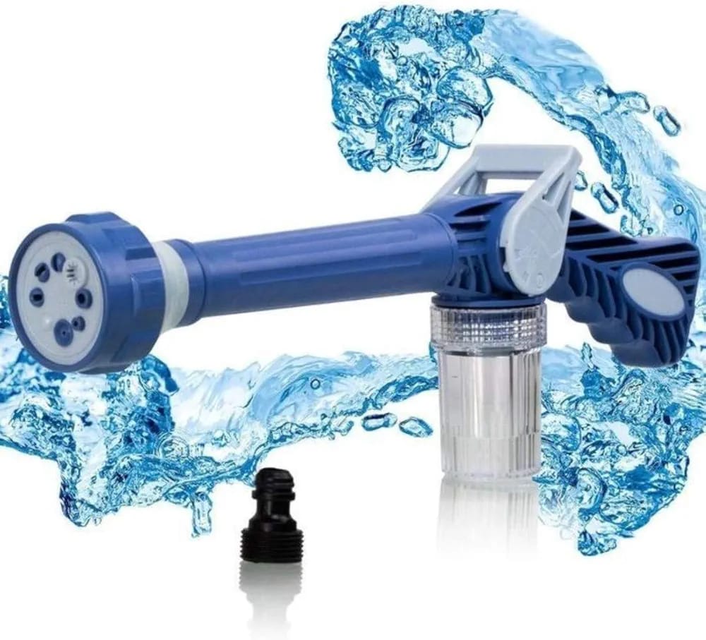 Ez Jet Water Canon 8 In 1 Turbo Water Spray – For Car &amp; Bike Washing, Gardening - Best Quality Water Spray ( Random Color )