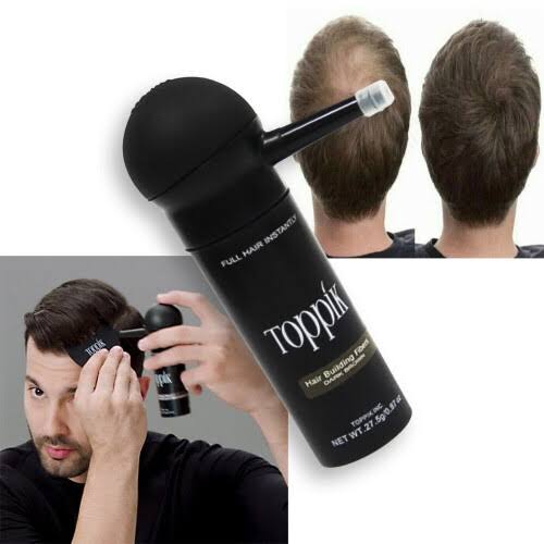Toppik Hair Building Fiber (27g) + Spray Applicator ( Black &amp; Dark Brown Colors )