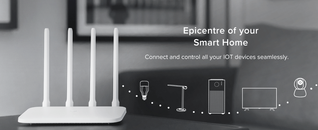 Xiaomi Mi 4c Router 300mbps Wifi Router 5dbi 2.4ghz 802.11a/B/G With Four Antennas