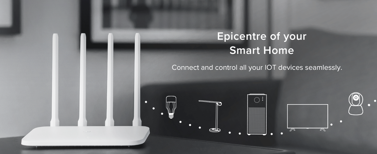 Xiaomi Mi 4c Router 300mbps Wifi Router 5dbi 2.4ghz 802.11a/B/G With Four Antennas