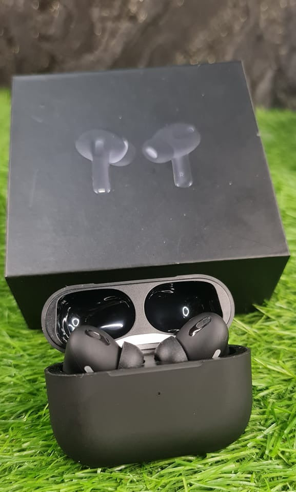Black Pro 2 TWS Wireless Earbuds – Bluetooth 5.1, Touch Control, Noise Cancelling, with Charging Case | Airpods  